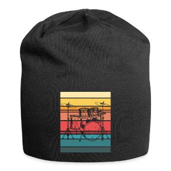 Drums vintage - Jersey Beanie - black - Front