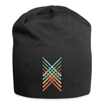 Drummer Drummer drummer or percussionist gift - Jersey Beanie - black - Front