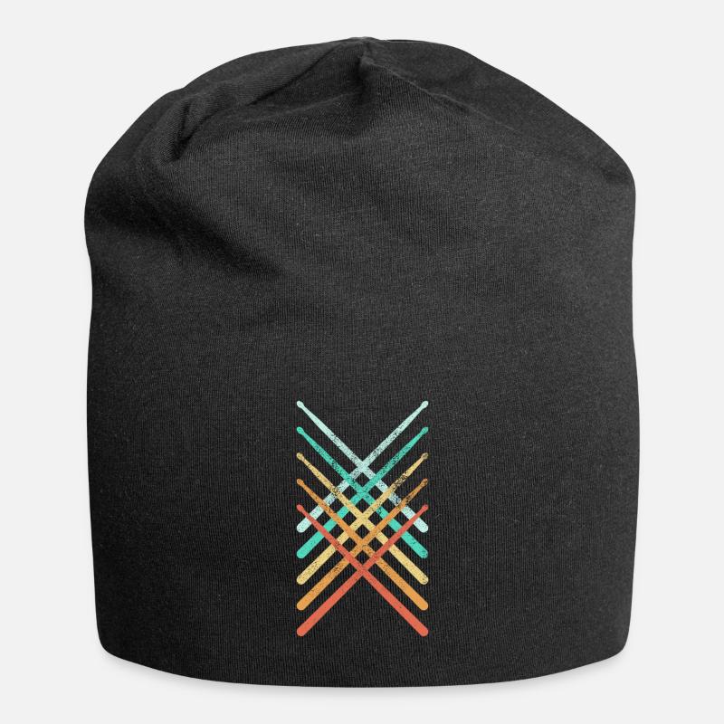 Batteur batteur ou percussionniste cadeau - Bonnet en jersey - noir