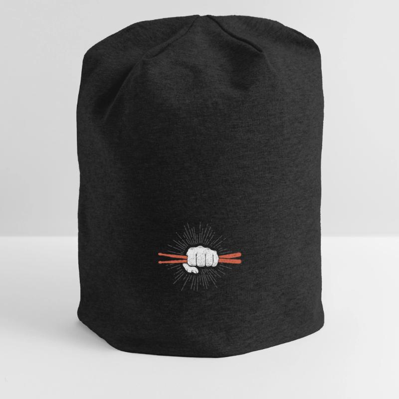 Drummer Schlagzeuger oder Percussionist Geschenk Jersey-Beanie