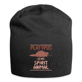 Schnabeltier Tier Tierliebhaber - Jersey-Beanie - Schwarz - Vorne