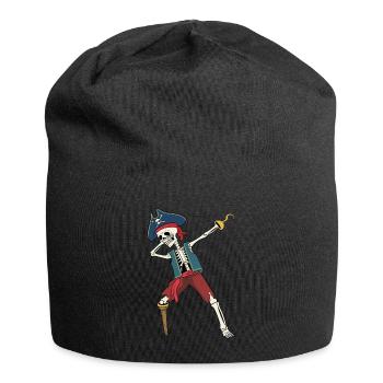 Dabbing pirat squelette Dab pirates pirates - Bonnet en jersey - noir - Devant