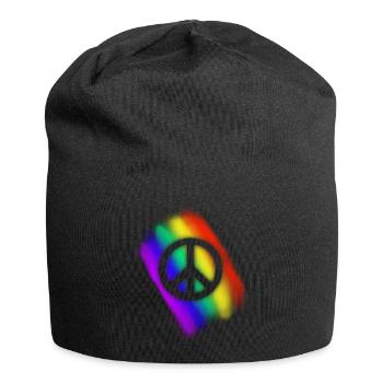 Rainbow Peace - Bonnet en jersey - noir - Devant