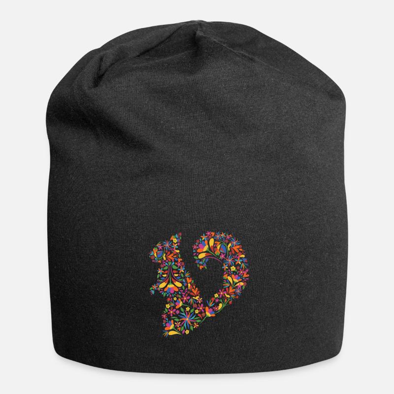 écureuil - Bonnet en jersey - noir