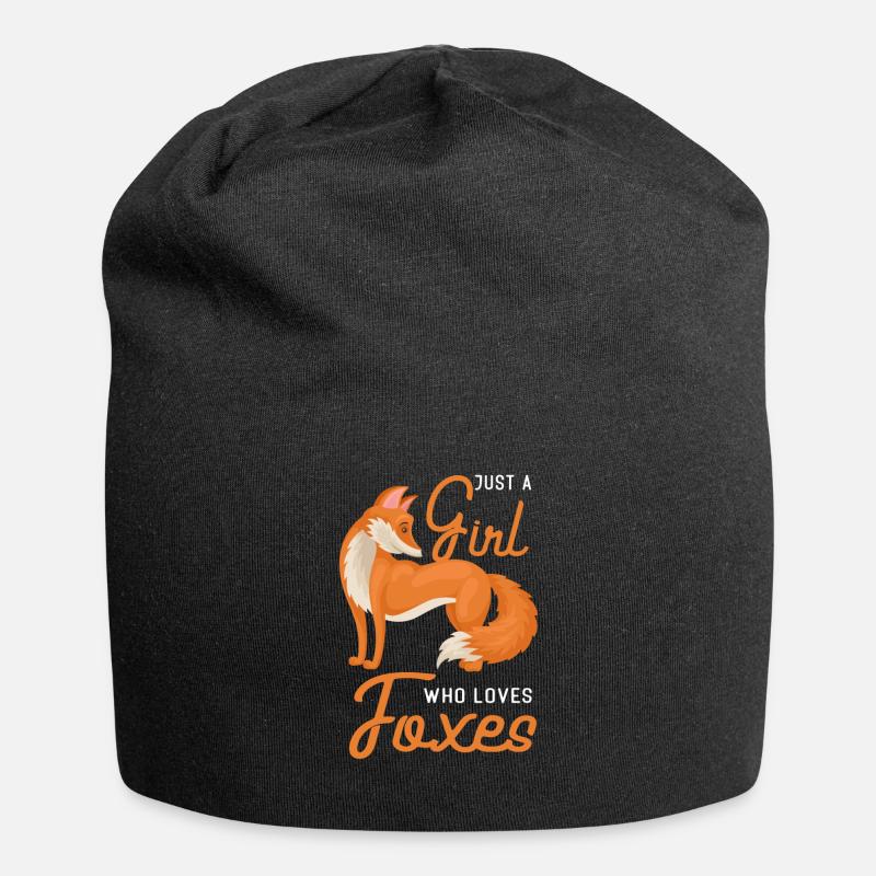 Fuchs - Jersey-Beanie - Schwarz