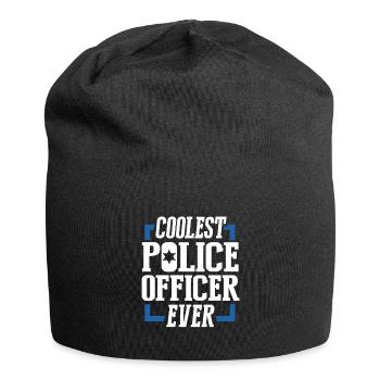Policier police - Bonnet en jersey - noir - Devant