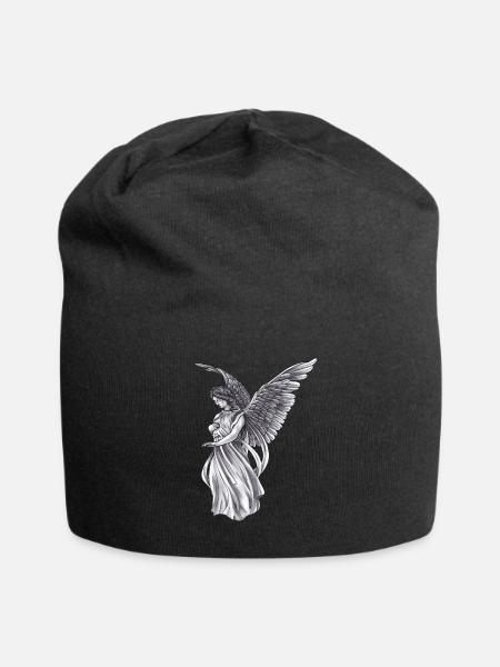 Engel Mystisch Altar Himmel Flügel Symbol Style - Jersey-Beanie - Schwarz