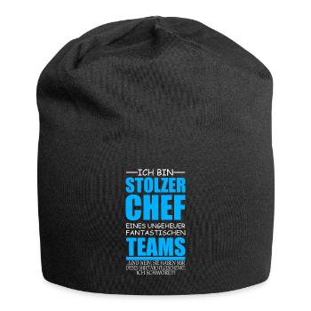 lustiges Chef Geschenk stolzer Chef Idee - Jersey-Beanie - Schwarz - Vorne