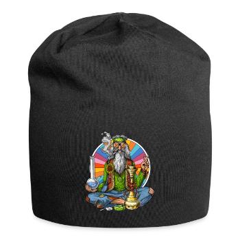 Hippie Stoner - Jersey Beanie - black - Front