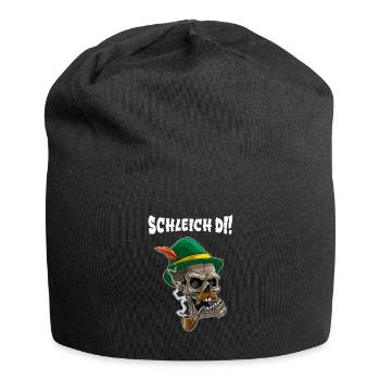 Schleich Di Bayrisch Dialekt Design mit Totenkopf - Jersey-Beanie - Schwarz - Vorne