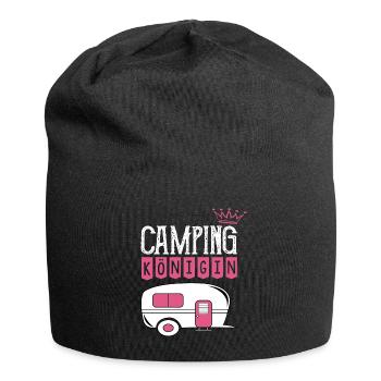 Camping Queen - Jersey-Beanie - Schwarz - Vorne