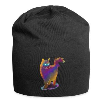 Space Cat Universe Purrfect - Jersey-Beanie - Schwarz - Vorne