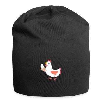 poulet - Bonnet en jersey - noir - Devant