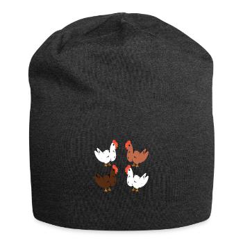 Chicken - Jersey Beanie - charcoal grey - Front
