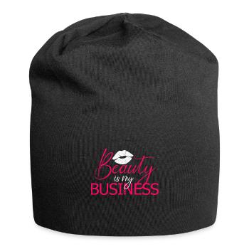 La beauté est mon entreprise Maquilleur Styliste - Bonnet en jersey - noir - Devant