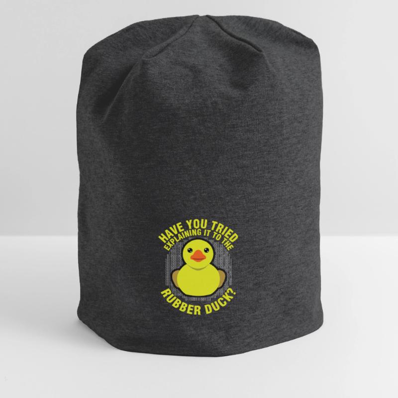 Funny Programming Rubber Duck for Debug Debugger Jersey Beanie