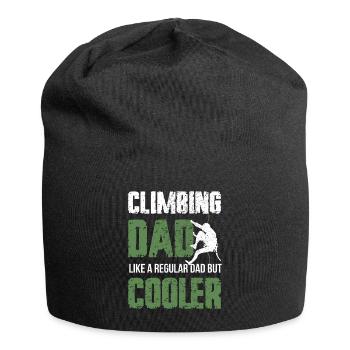 Kletter Papa Bouldern Climbing Dad - Jersey-Beanie - Schwarz - Vorne
