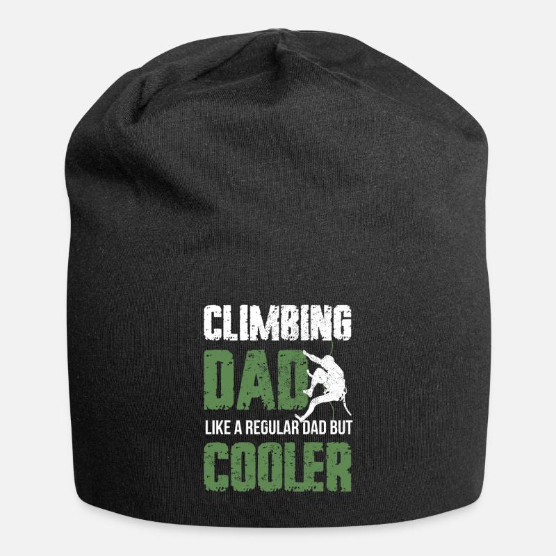 Kletter Papa Bouldern Climbing Dad - Jersey-Beanie - Schwarz
