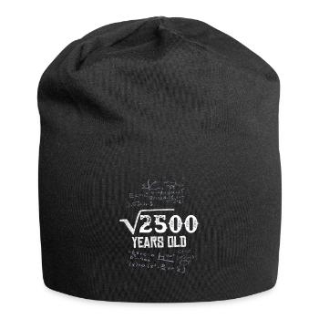 50.Geburtstag Geschenk 50 Jahre Mathe Formel - Jersey-Beanie - Schwarz - Vorne