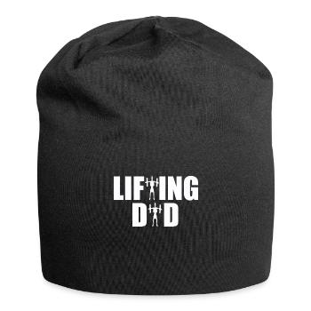 Fitness Dad Gym Muskelaufbau Papa Vatertag - Jersey-Beanie - Schwarz - Vorne