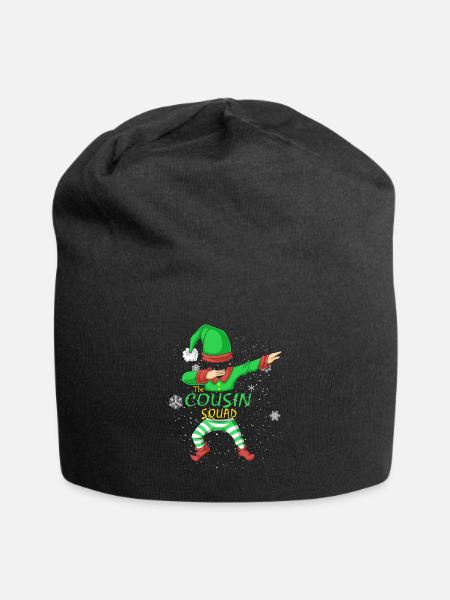 Cousin Squad Elf Familie Matching - Jersey-Beanie - Schwarz