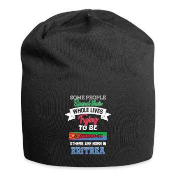 Geboren in eritrea - Jersey-Beanie - Schwarz - Vorne