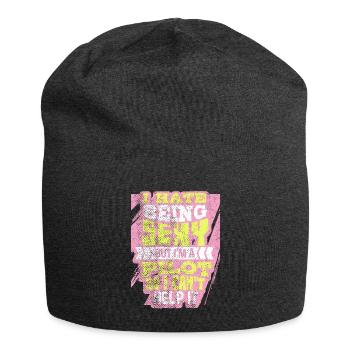 Sexy pilot - Jersey Beanie - charcoal grey - Front