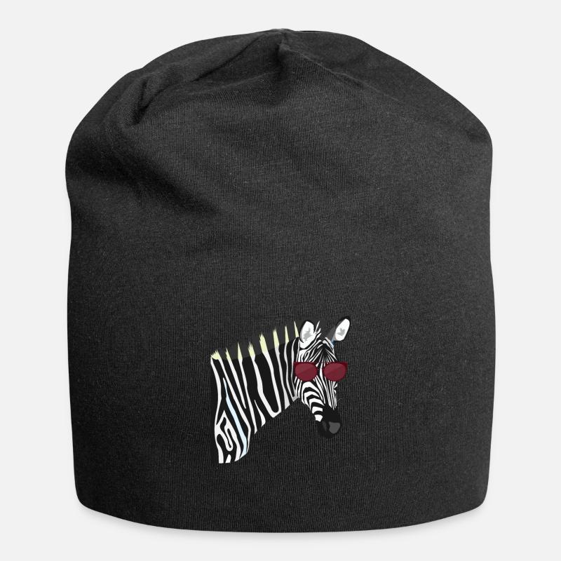 zèbre - Bonnet en jersey - noir