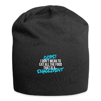 Essen - Jersey-Beanie - Schwarz - Vorne