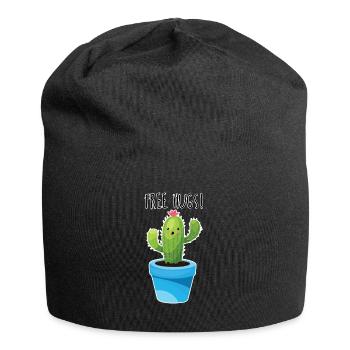 câlins gratuits cactus câlin drôle cadeau câlin moi - Bonnet en jersey - noir - Devant