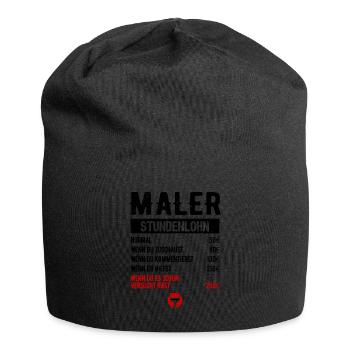 Malermeister Lackierer Stundenlohn Malerbetrieb - Jersey-Beanie - Schwarz - Vorne
