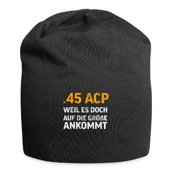 Sportschütze Schießstand Schießsport Geschenk - Jersey-Beanie - Schwarz - Vorne