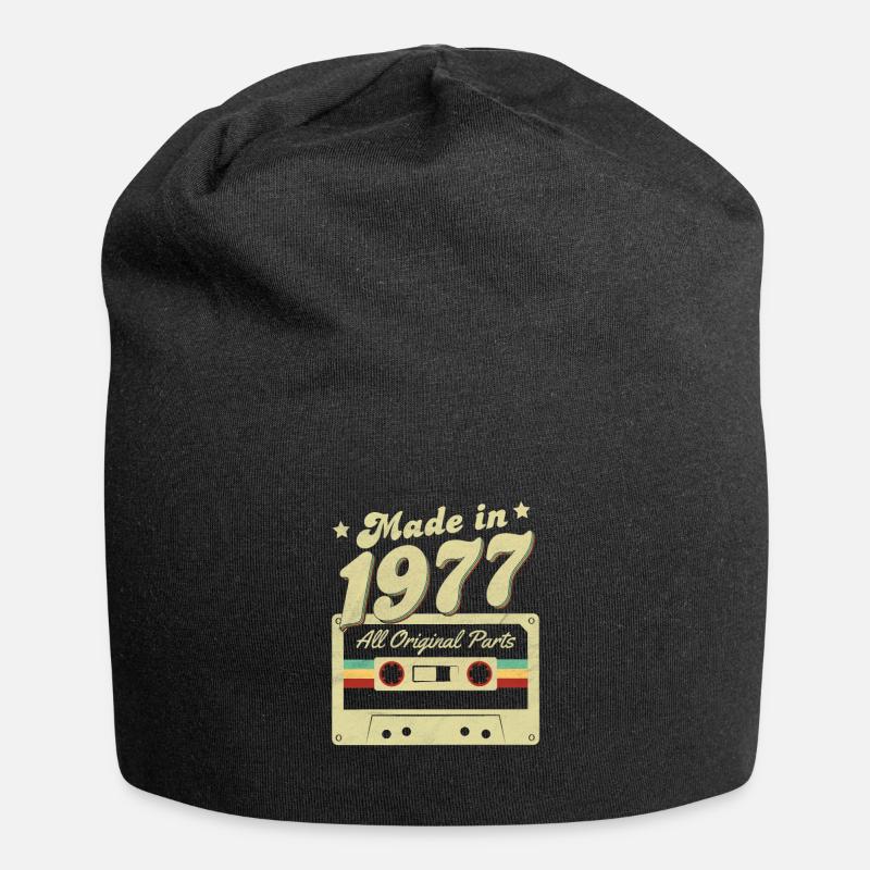 Made in 1977 - Jersey-Beanie - Schwarz