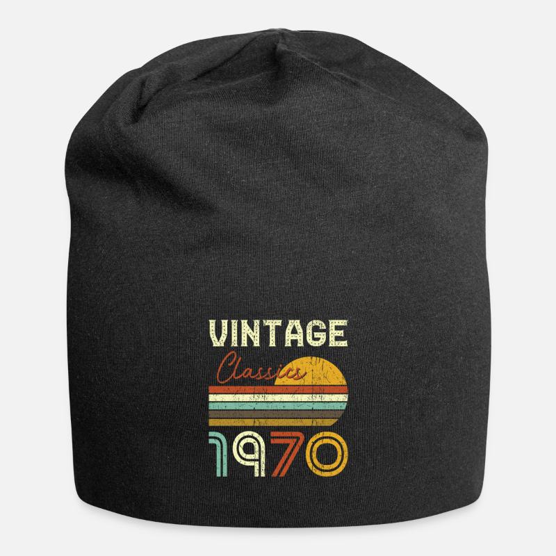 Classiques Vintage 1970 - Bonnet en jersey - noir