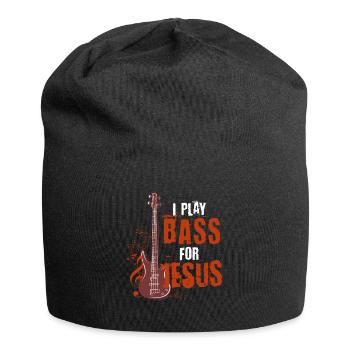 Bass guitar Jesus - Jersey Beanie - black - Front