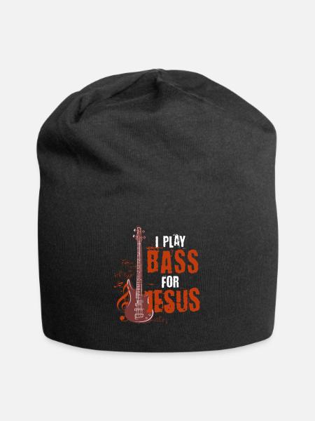 Guitare basse Jesus - Bonnet en jersey - noir