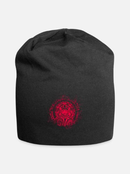 Azteken Mayas Aztekischer Kalender Mexiko - Jersey-Beanie - Schwarz