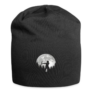 Chemise femme tir à l'arc pour archer - Bonnet en jersey - noir - Devant