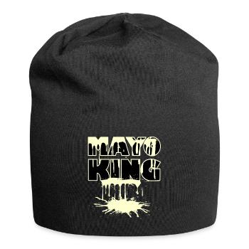 Mayo King - Mayonnaise spilled - Jersey Beanie - black - Front