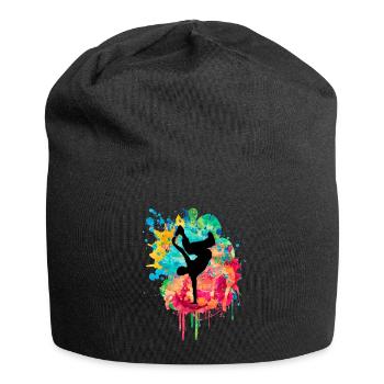 Breakdance Bboy Bgirl HipHop - Jersey-Beanie - Schwarz - Vorne