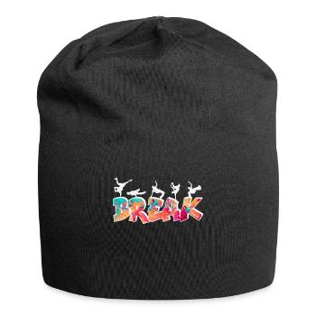 Breakdance Bboy Bgirl HipHop - Jersey-Beanie - Schwarz - Vorne