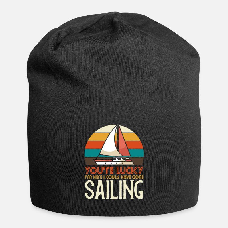 I could have gone sailing - Segler - Jersey-Beanie - Schwarz