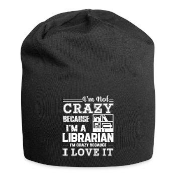 Librarian Love Being A Librarian - Jersey Beanie - black - Front