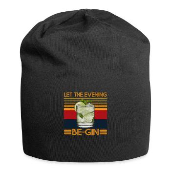 Let The Evening Be-Gin avec Gin and Tonic Juniper - Bonnet en jersey - noir - Devant