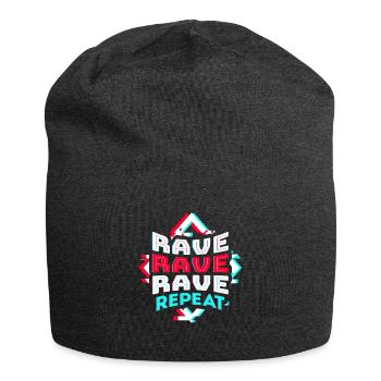 Techno Rave EDM Dubstep électronique D&B - Bonnet en jersey - charbon - Devant