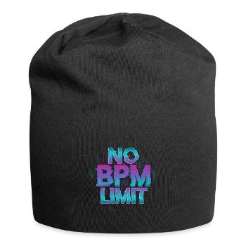 Techno Rave EDM Dubstep électronique D&B - Bonnet en jersey - noir - Devant