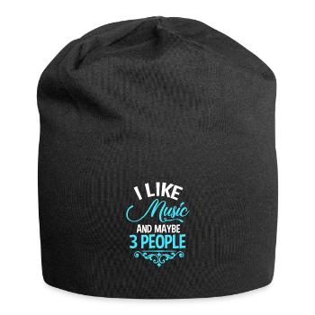 Musik - Jersey-Beanie - Schwarz - Vorne