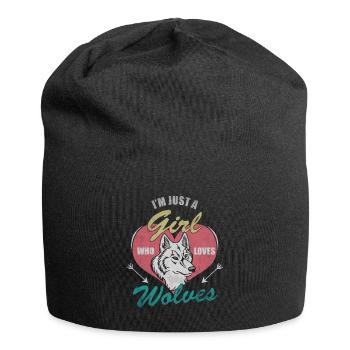 Loup - Bonnet en jersey - noir - Devant