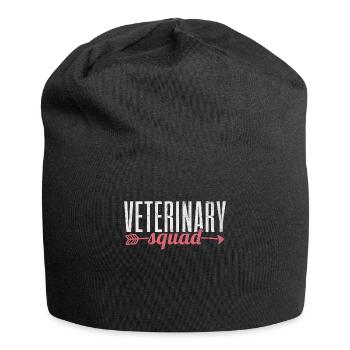 Veterinarian Assistant Veterinarian Helper - Jersey Beanie - black - Front
