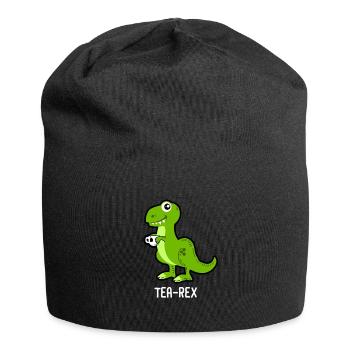 Tea-Rex Dinosaur Dino - Jersey Beanie - black - Front